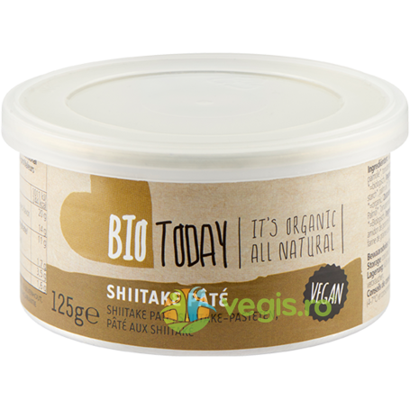 Crema Vegana cu Ciuperci Shiitake Ecologica/Bio 125g, BIO TODAY, Creme tartinabile, 1, Vegis.ro