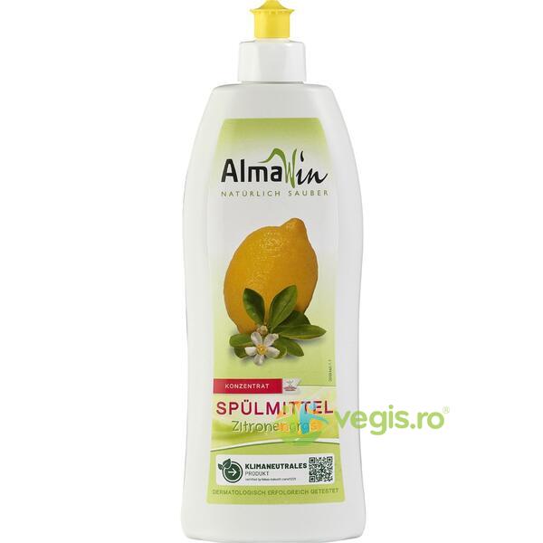 Detergent de Vase Concentrat cu Lamaie Ecologic/Bio 500ml, ALMAWIN, Detergent Vase, 1, Vegis.ro