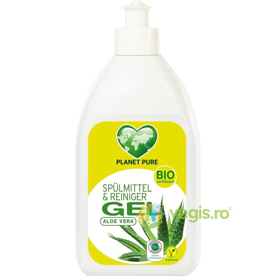 Detergent Gel de Vase cu Aloe Vera Ecologic/Bio 500ml 500ml Detergent Vase
