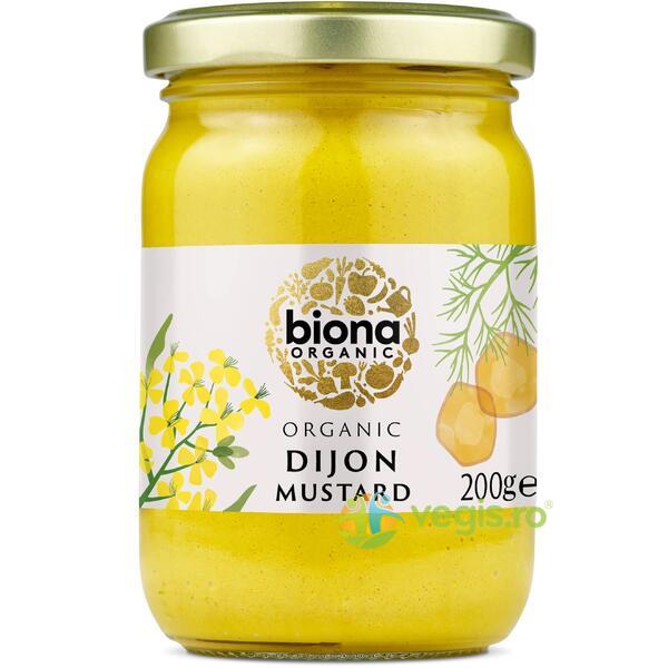 Mustar Dijon Ecologic/Bio 200ml, BIONA, Alimente BIO/ECO, 1, Vegis.ro