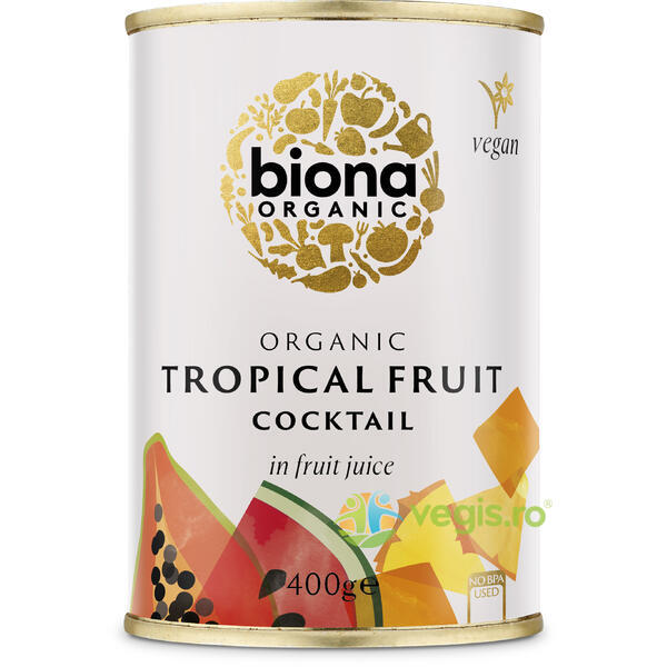 Cocktail de Fructe Tropicale Ecologic/Bio 400g, BIONA, Conserve Naturale, 1, Vegis.ro