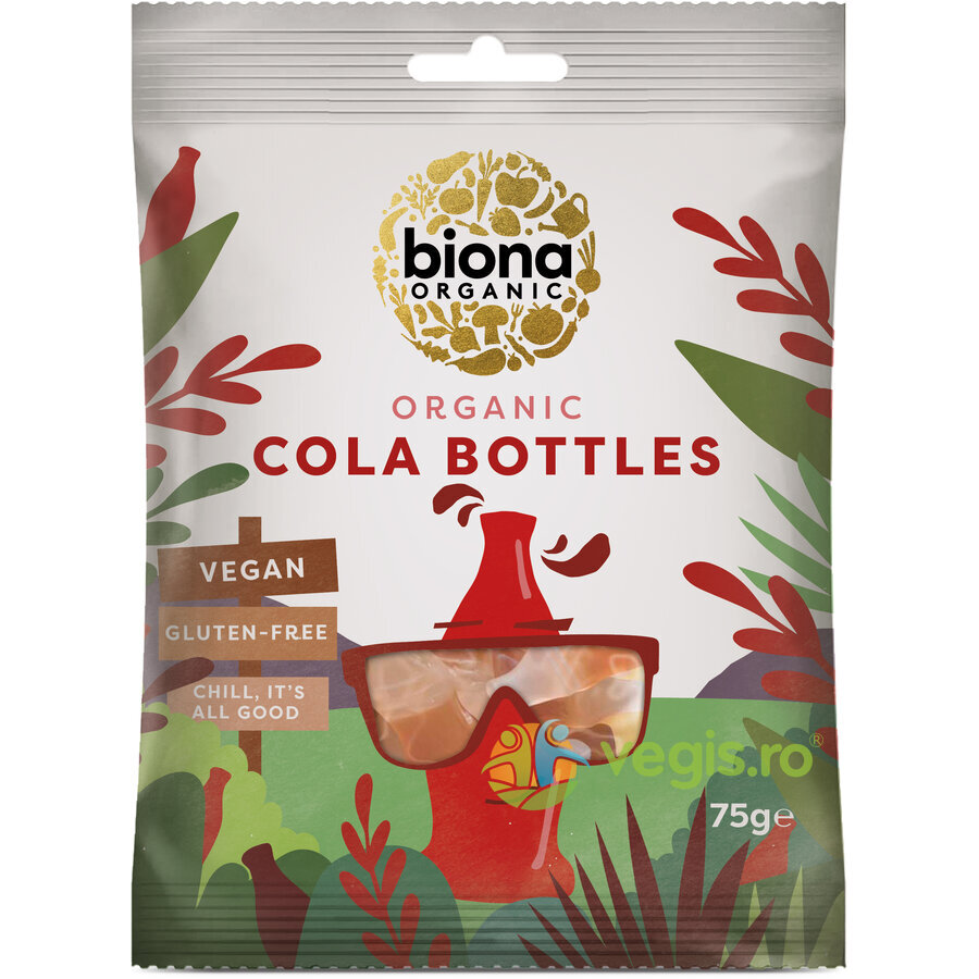 Jeleuri cu Aroma de Cola fara Gluten Ecologice/Bio 75g Biona