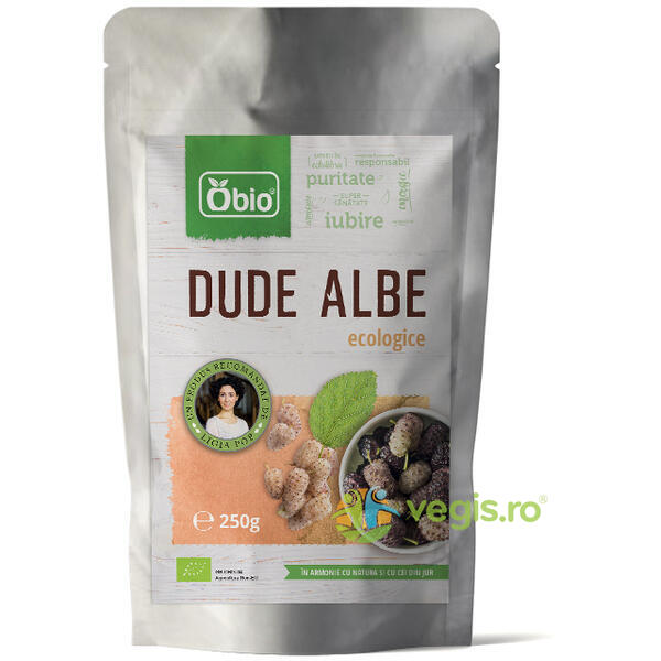 Dude Albe Deshidratate Ecologice/Bio 250g, OBIO, Fructe uscate, 1, Vegis.ro