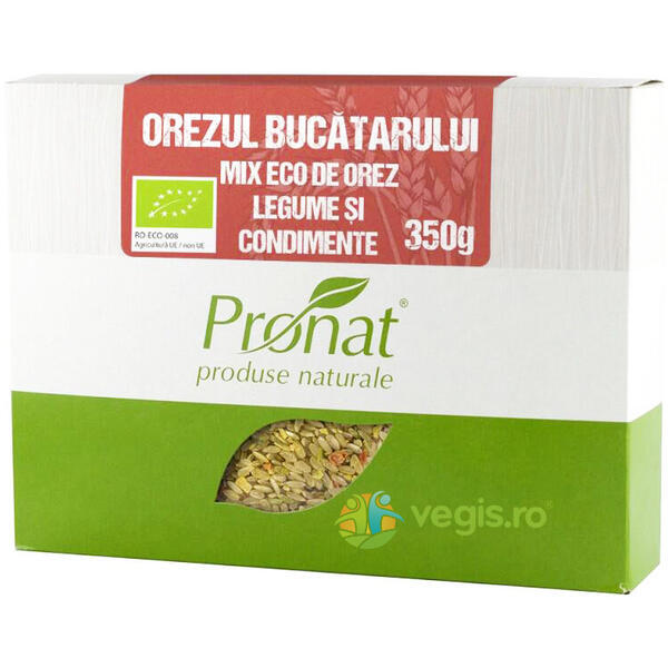 Mix de Orez, Legume si Condimente Orezul Bucatarului Ecologic/Bio 350g, PRONAT, Cereale boabe, 1, Vegis.ro