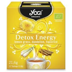 Ceai Detox Energy cu Lemongrass si Papadie Ecologic/Bio 12dz YOGI TEA