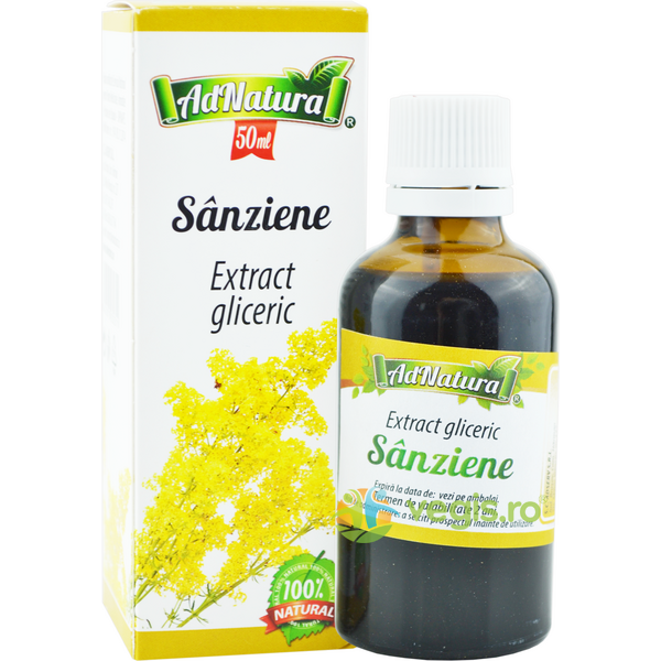 Extract Gliceric de Sanziene fara Alcool 50ml, ADNATURA, Tincturi simple, 1, Vegis.ro