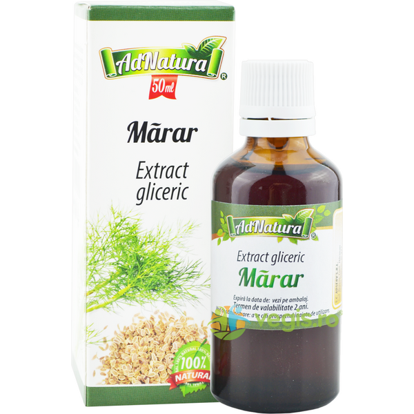 Extract Gliceric de Marar fara Alcool 50ml, ADNATURA, Tincturi simple, 1, Vegis.ro