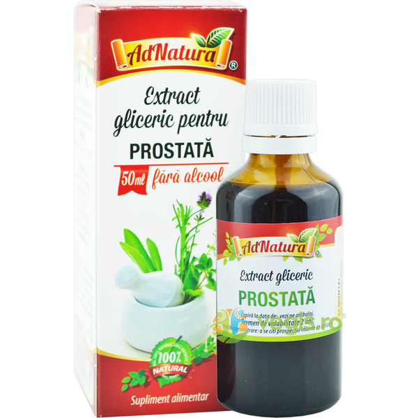 Extract Gliceric pentru Prostata fara Alcool 50ml, ADNATURA, Tincturi compuse, 1, Vegis.ro