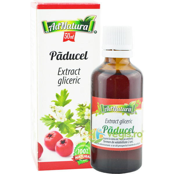 Extract Gliceric de Paducel fara Alcool 50ml, ADNATURA, Tincturi simple, 1, Vegis.ro