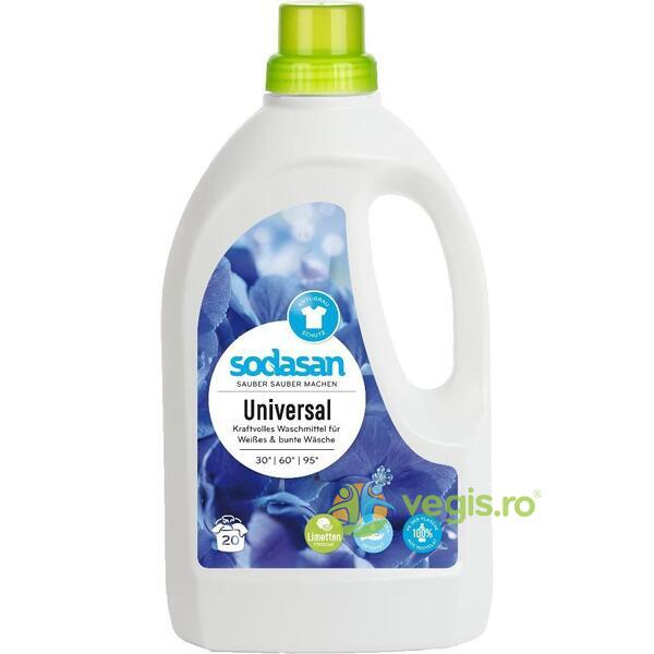 Detergent Universal pentru Rufe cu Lime 1.5L, SODASAN, Detergenti de Rufe, 1, Vegis.ro