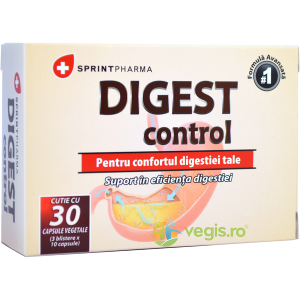 Digest Control 30cps, SPRINT PHARMA, Capsule, Comprimate, 1, Vegis.ro