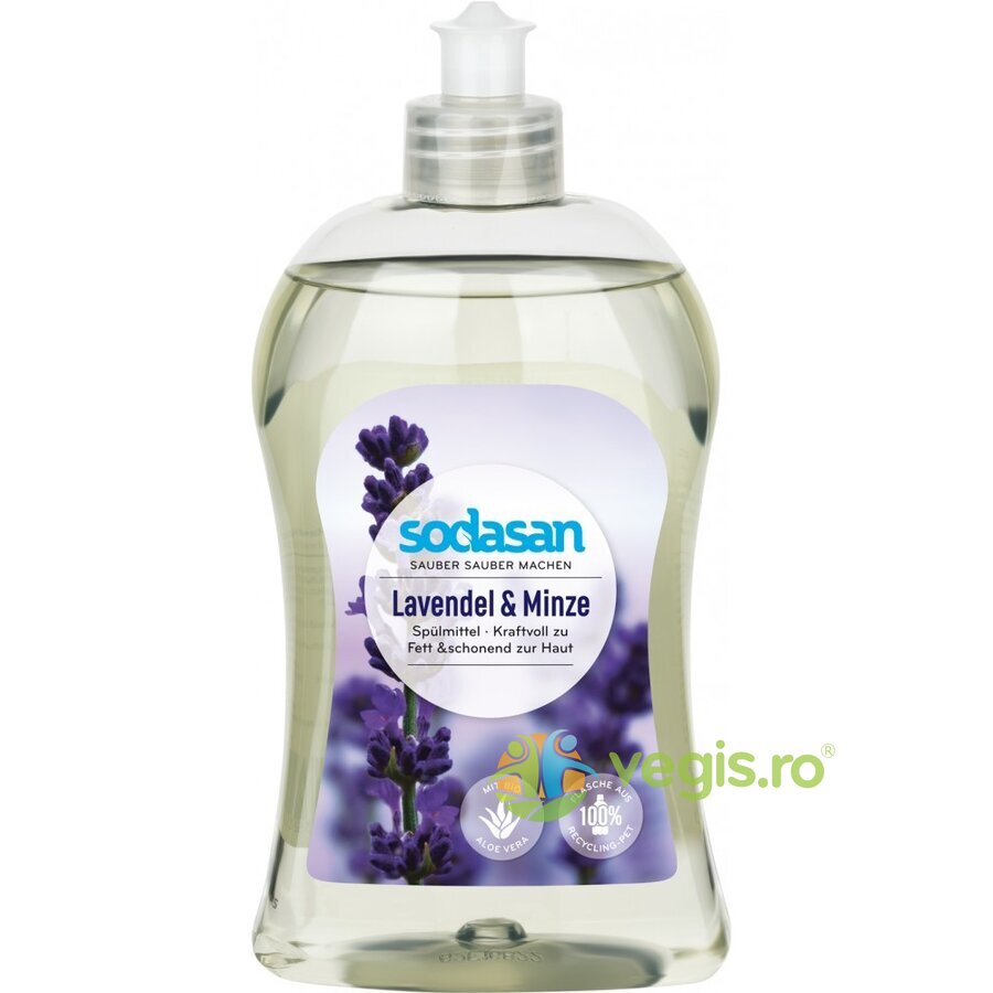 Detergent de Vase cu Lavanda si Menta 500ml 500ml Detergent Vase