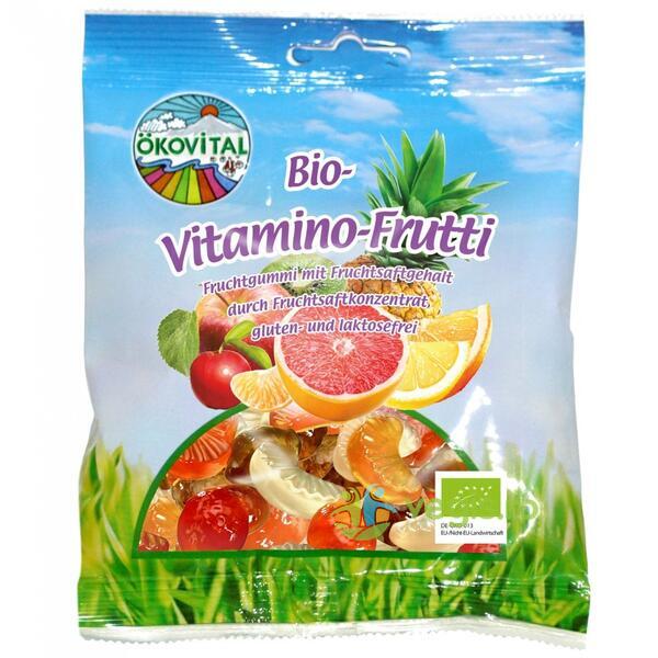 Jeleuri cu Fructe si Vitamine fara Gluten Ecologice/Bio 100g, OKOVITAL, Jeleuri naturale, 1, Vegis.ro
