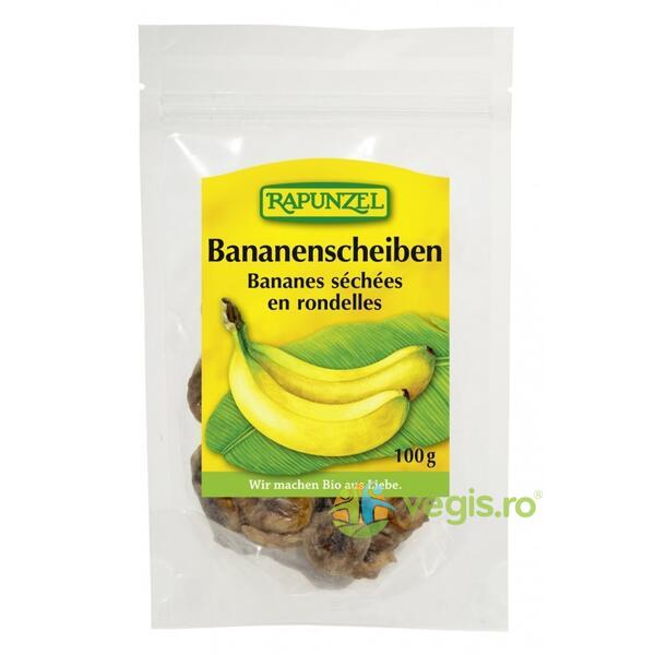 Rondele de Banane Ecologice/Bio 100g, RAPUNZEL, Fructe uscate, 1, Vegis.ro