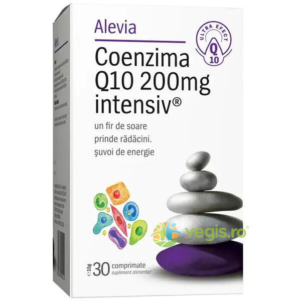 Coenzima Q10 200mg Intensiv 30cpr, ALEVIA, Capsule, Comprimate, 1, Vegis.ro