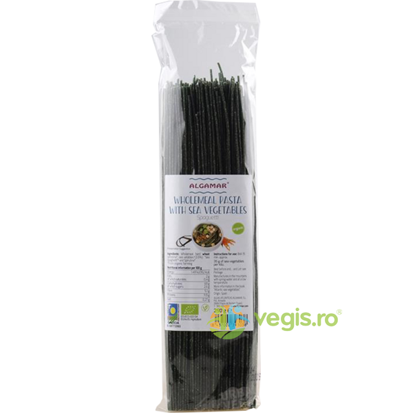 Spaghete Integrale cu Alge Marine Ecologice/Bio 250g, ALGAMAR, Produse BIO, 2, Vegis.ro