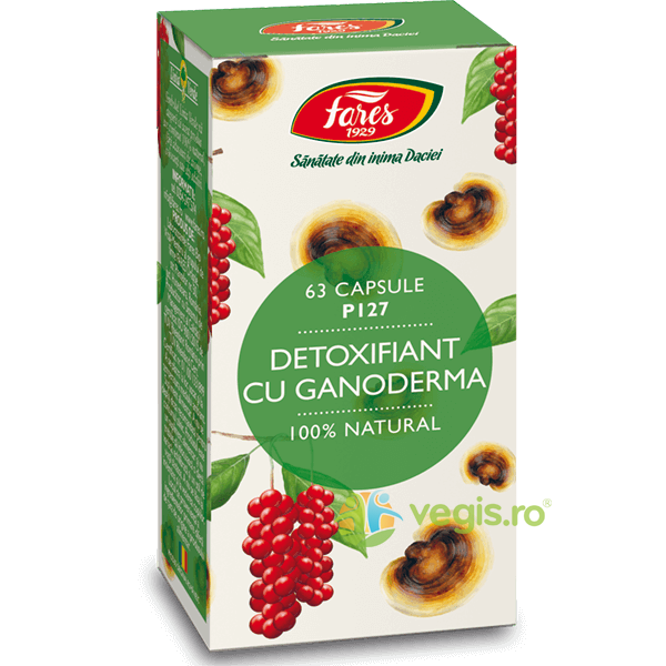 Detoxifiant Cu Ganoderma - 63cps, FARES, Detoxifiere, 1, Vegis.ro