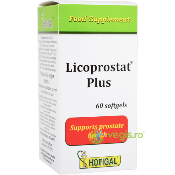 Licoprostat Plus 60cps, HOFIGAL, Capsule, Comprimate, 1, Vegis.ro