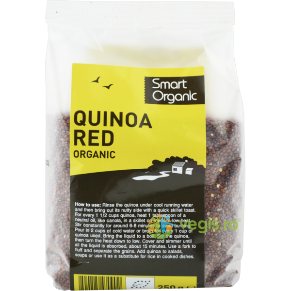 Quinoa Rosie Ecologica/Bio 250g, SMART ORGANIC, Leguminoase, 1, Vegis.ro