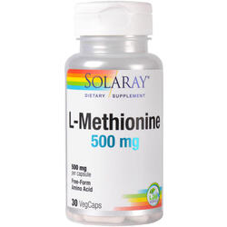 L-Methionine 500mg 30cps (L-Metionina) Secom, SOLARAY