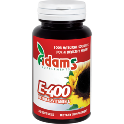 Vitamina E naturala 400ui 30cps ADAMS VISION