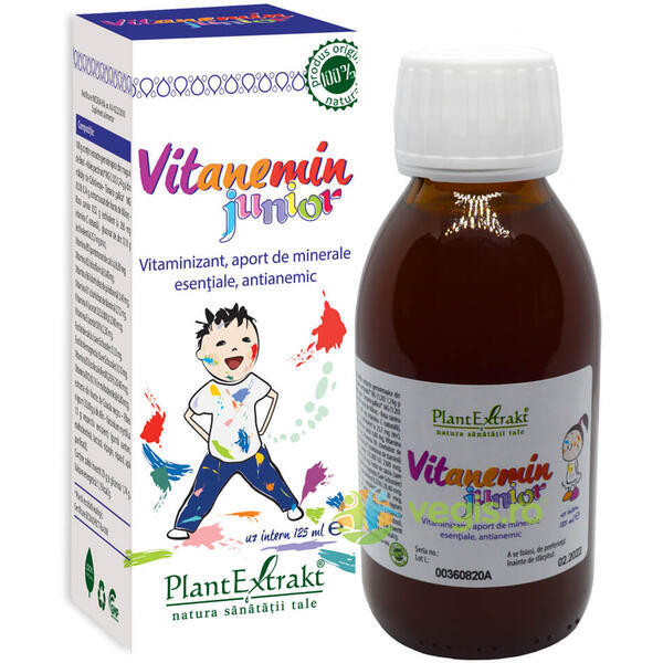 Vitanemin Junior 125ml, PLANTEXTRAKT, Suplimente pentru copii, 1, Vegis.ro