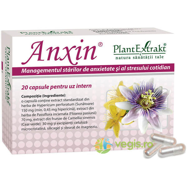 Anxin 20Cps, PLANTEXTRAKT, Remedii Capsule, Comprimate, 1, Vegis.ro