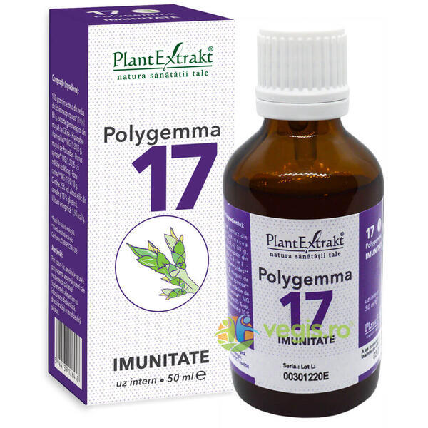 Polygemma 17 (Imunitate) 50ml, PLANTEXTRAKT, Gemoderivate, 1, Vegis.ro