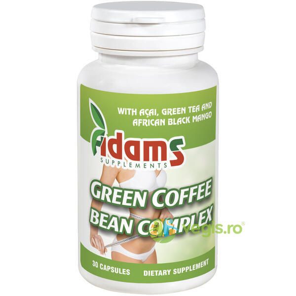 Cafea Verde (Green Coffee Bean Complex) 30cps, ADAMS VISION, Capsule, Comprimate, 1, Vegis.ro