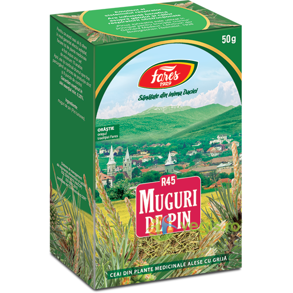 Ceai Muguri de Pin (R45) 50g, FARES, Ceaiuri vrac, 1, Vegis.ro