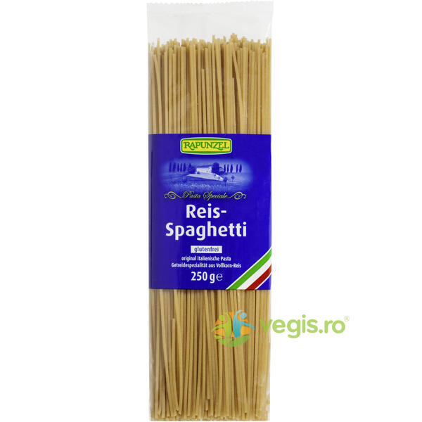 Spaghete din Orez Integral Fara Gluten Ecologice/Bio 250g, RAPUNZEL, Produse BIO, 1, Vegis.ro