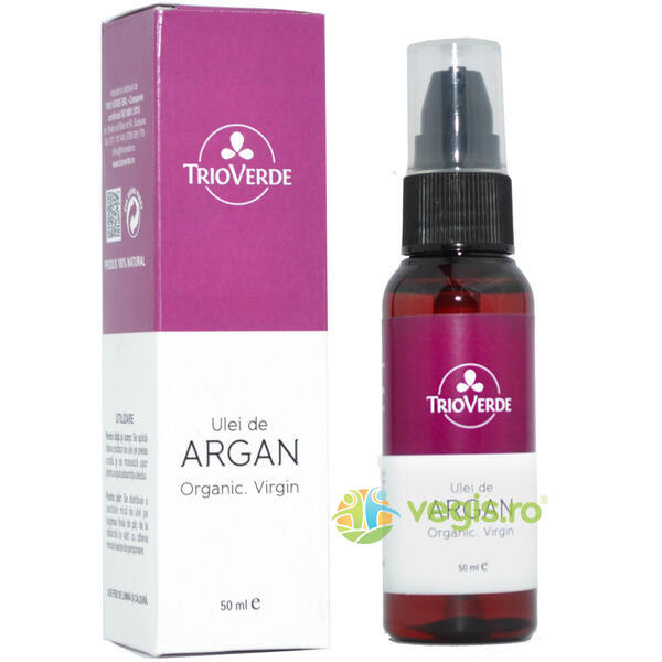 Ulei De Argan Virgin 50ml, TRIO VERDE, Cosmetice Par, 3, Vegis.ro