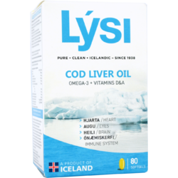 Ulei din Ficat de Cod (Cod Liver Oil) 80cps LYSI