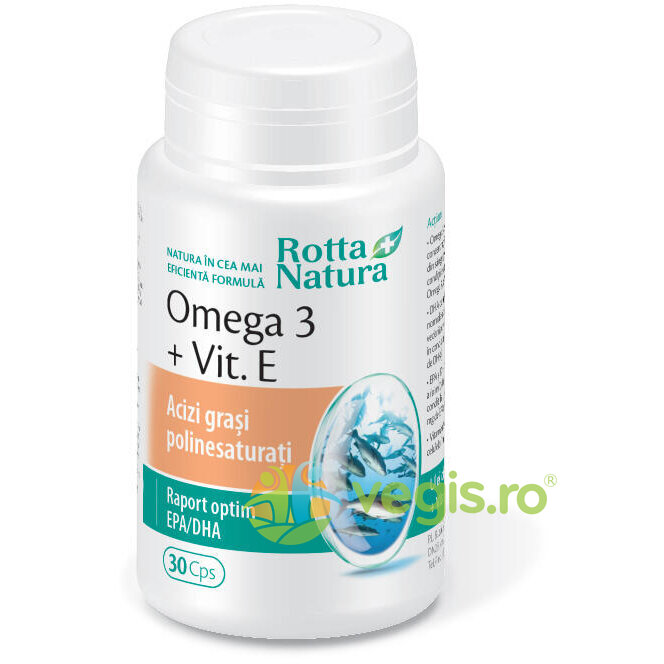 Omega 3 1000mg + Vitamina E 30cps