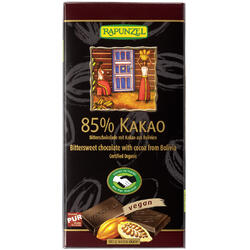 Ciocolata Amaruie 85% Cacao Ecologica/Bio 80g RAPUNZEL