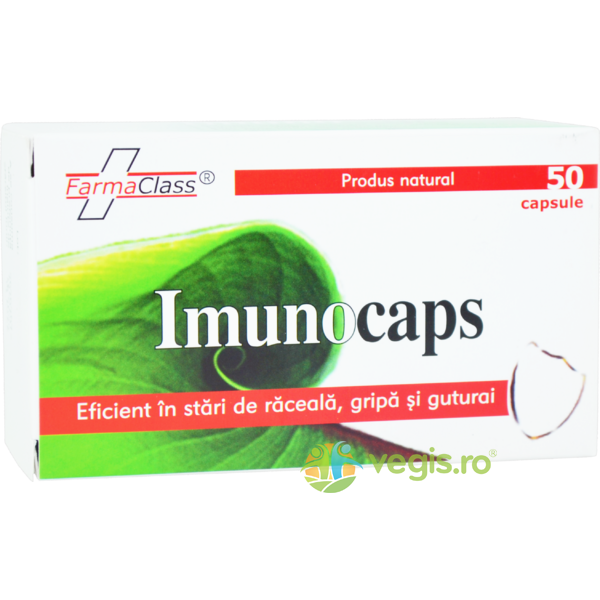 Imunocaps 50cps, FARMACLASS, Raceala & Gripa, 1, Vegis.ro