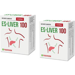 Pachet Es-Liver 100 30cps+30cps QUANTUM PHARM
