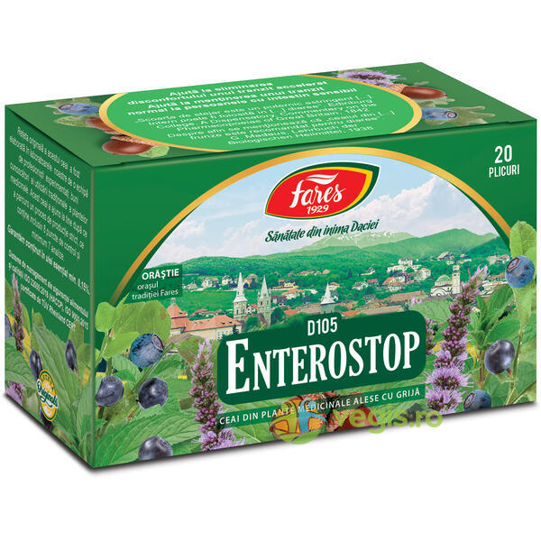 Ceai Enterostop (D105) 20dz, FARES, Ceaiuri doze, 1, Vegis.ro