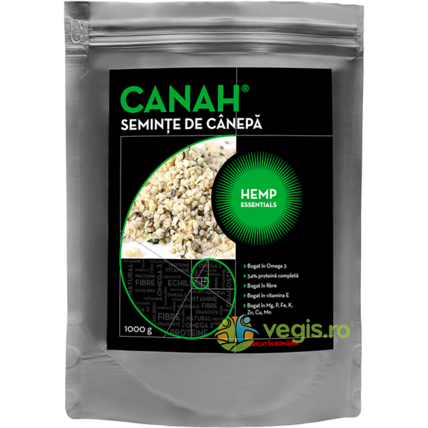 Seminte Decorticate De Canepa 1kg, CANAH, Superalimente, 2, Vegis.ro