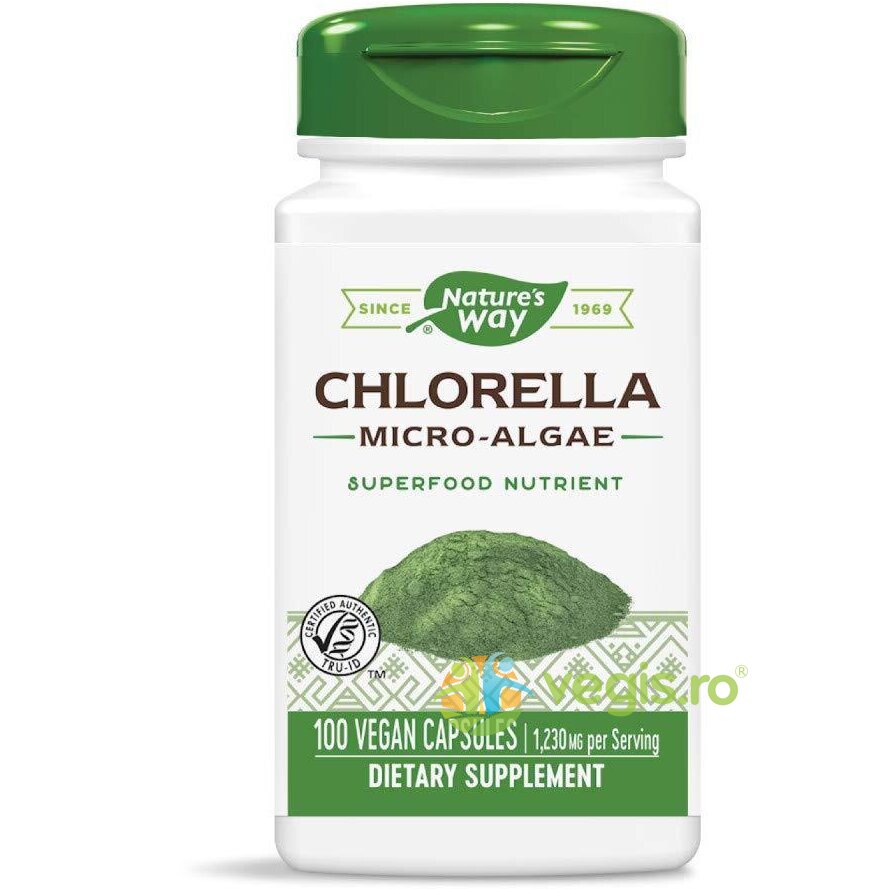 Chlorella Micro-Alge 410mg 100cps Secom, Natures Way