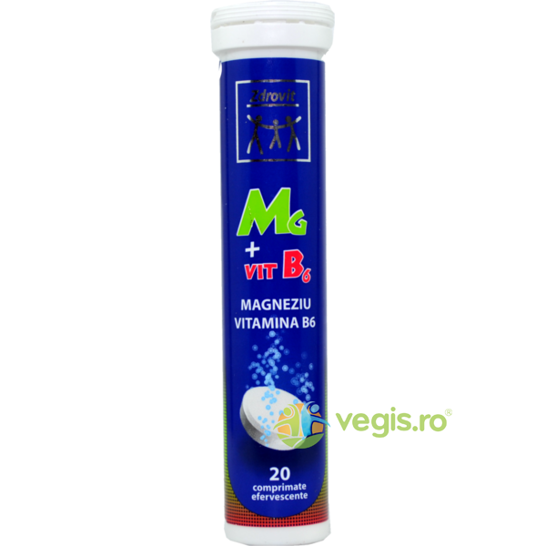 Magneziu + Vitamina B6 Efervescent 20cpr, ZDROVIT, Vitamine, Minerale & Multivitamine, 1, Vegis.ro