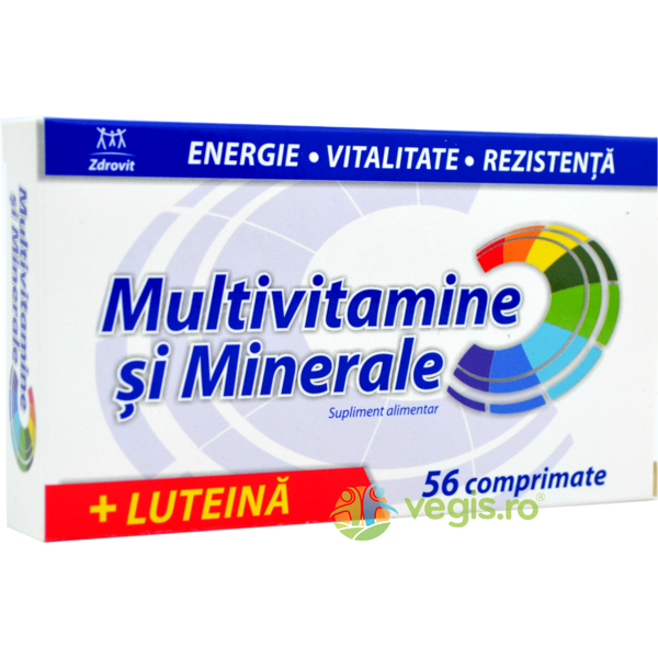 Multivitamine si Minerale + Luteina 56cpr, ZDROVIT, Vitamine, Minerale & Multivitamine, 1, Vegis.ro