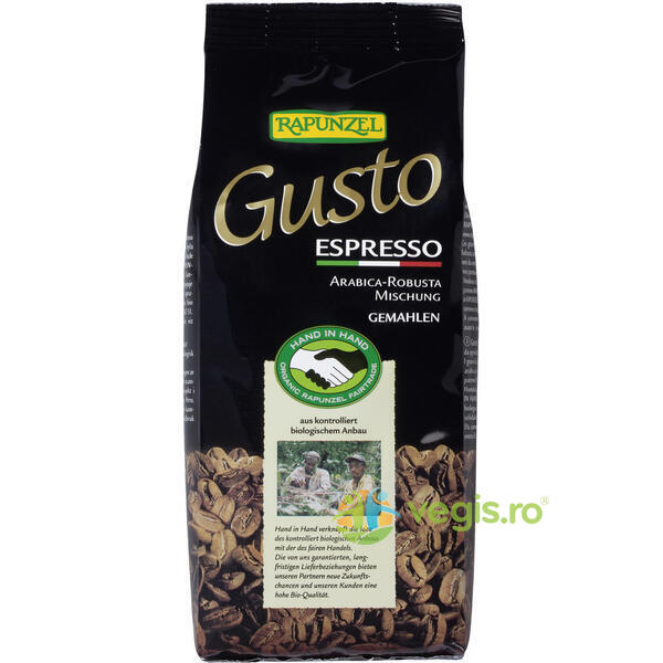 Cafea Gusto Espresso Macinata Ecologica/Bio 250g, RAPUNZEL, Cafea, 1, Vegis.ro