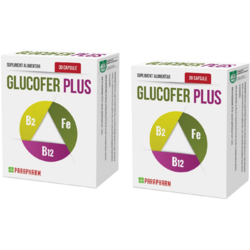 Pachet Glucofer Plus 30cps+30cps QUANTUM PHARM