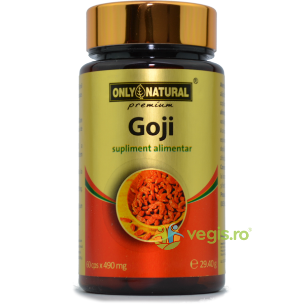 ON Goji 60cps 490mg, ONLY NATURAL, Capsule, Comprimate, 1, Vegis.ro