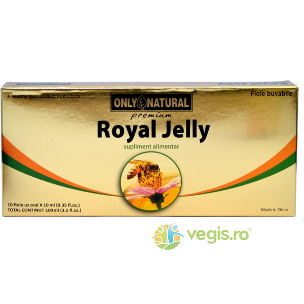 ON Royal Jelly 10 fiole*10ml 300mg, ONLY NATURAL, Fiole, 1, Vegis.ro