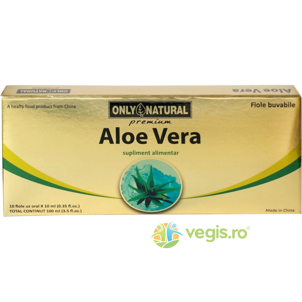 ON Aloe Vera 10fiole*10ml 1000mg, ONLY NATURAL, Fiole, 1, Vegis.ro
