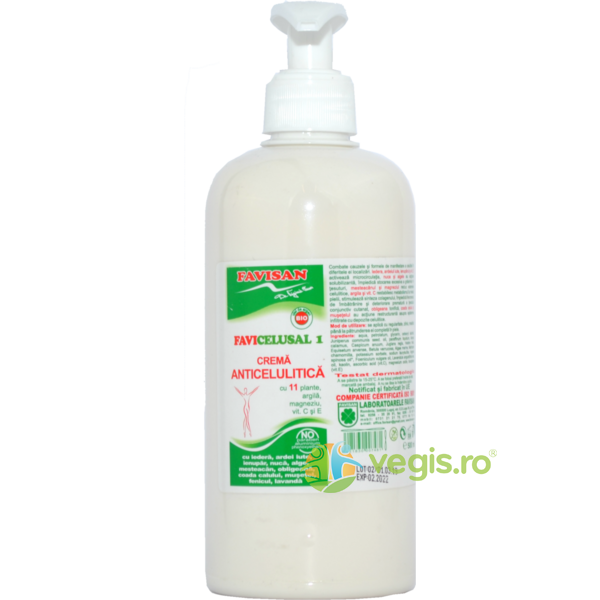 Celusal 11 Plante - Crema Anticelulitica 500ml, FAVISAN, Corp, 1, Vegis.ro