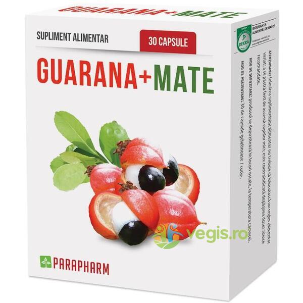 Guarana + Mate 30cps, QUANTUM PHARM, Capsule, Comprimate, 1, Vegis.ro