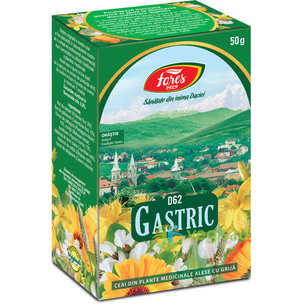 Ceai Gastric (D62) 50gr, FARES, Ceaiuri vrac, 1, Vegis.ro